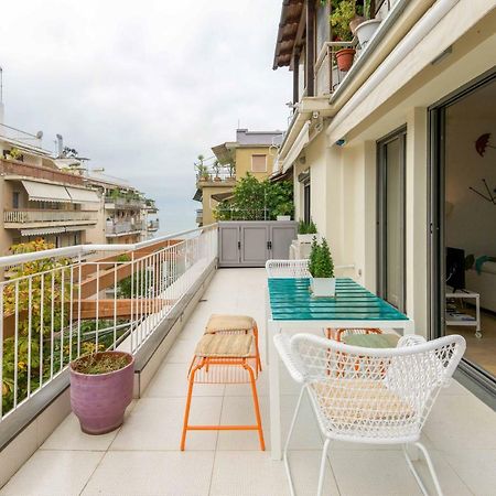 Stylish 3-Bedroom Apartment & Terrace Tesalónica Exterior foto
